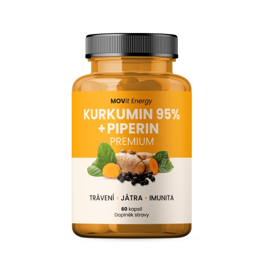 Kurkumin extrakt 95 % a Piperin