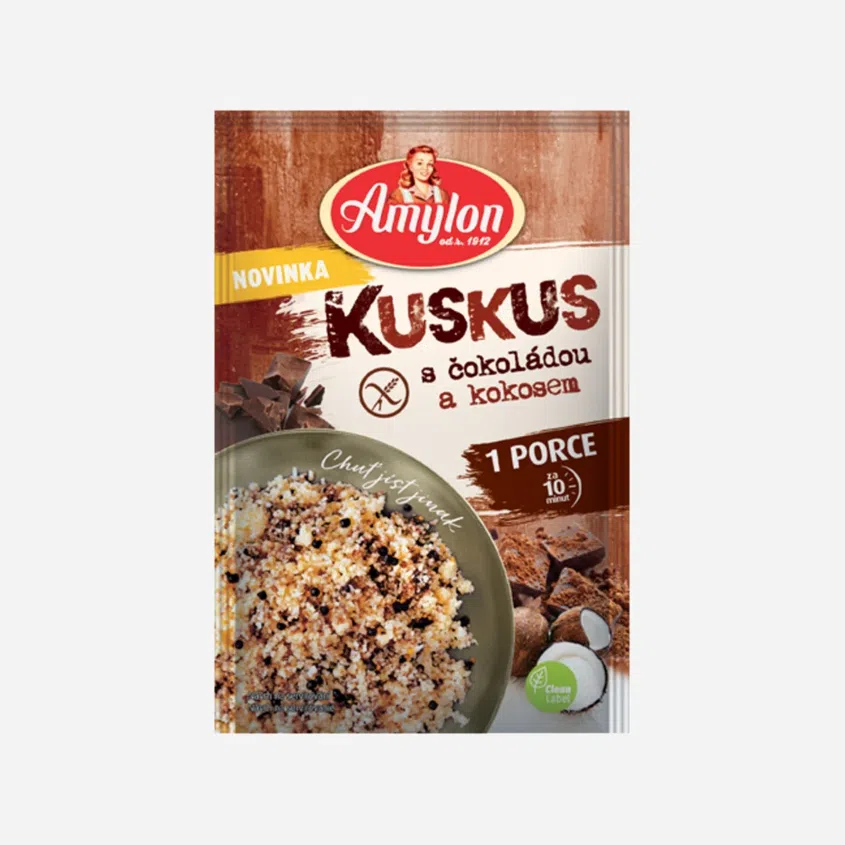 Kuskus s čokoládou a kokosem