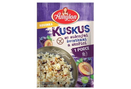 Kuskus so sušenými slivkami a škoricou