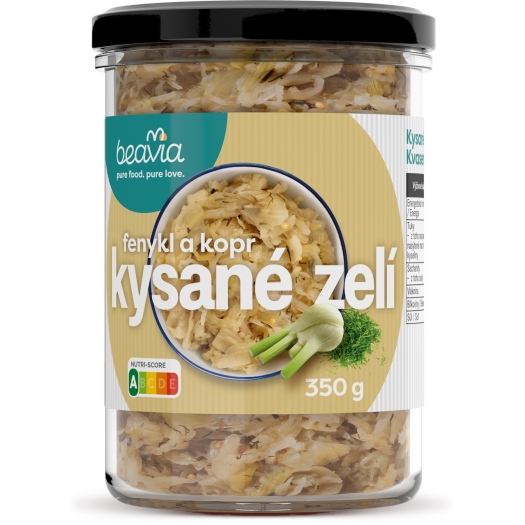 Kysané bílé zelí s fenyklem a koprem