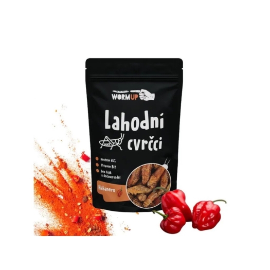 Lahodní cvrčci habanero