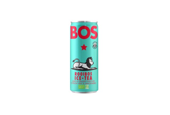 Ledový čaj Rooibos limetka a zázvor BIO