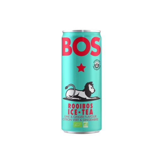 Ledový čaj Rooibos limetka a zázvor BIO
