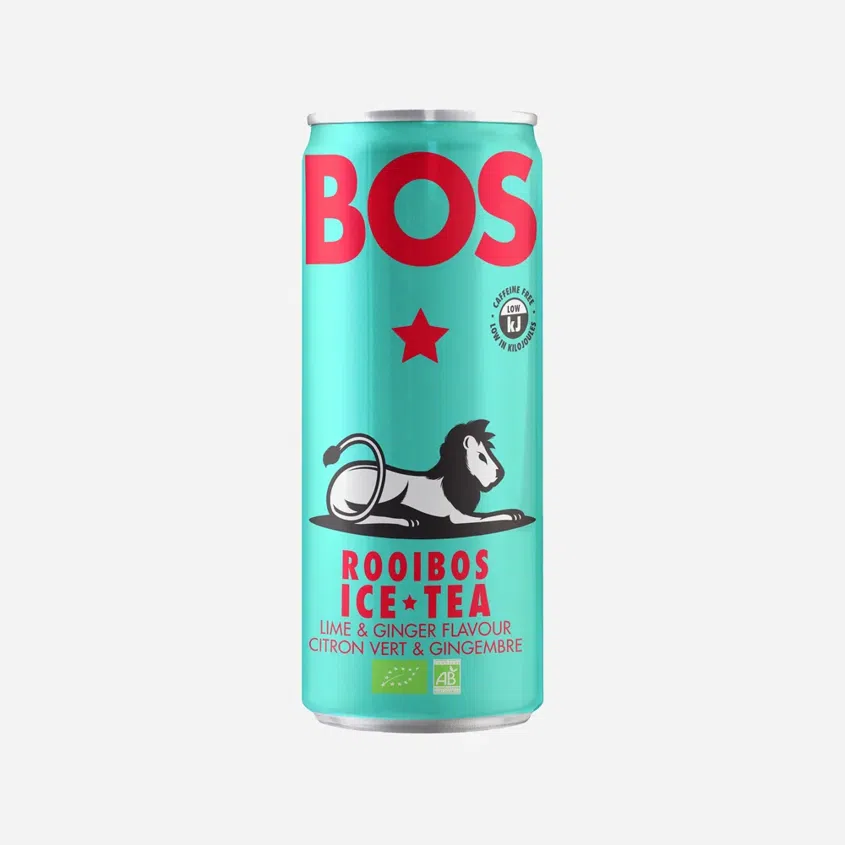 Ledový čaj Rooibos limetka a zázvor BIO