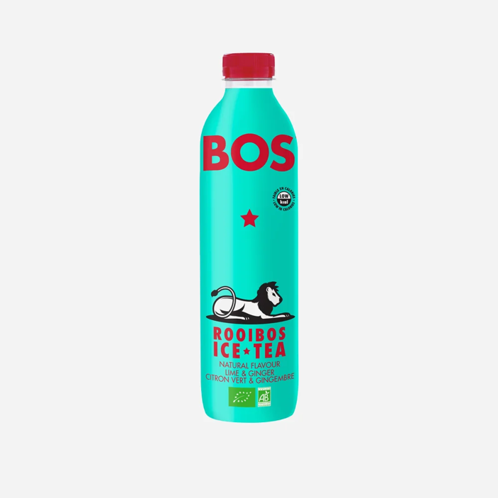 Ledový čaj Rooibos limetka a zázvor BIO