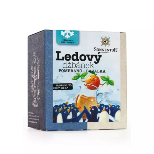 Ledový džbánek  BIO pomeranč, bazalka