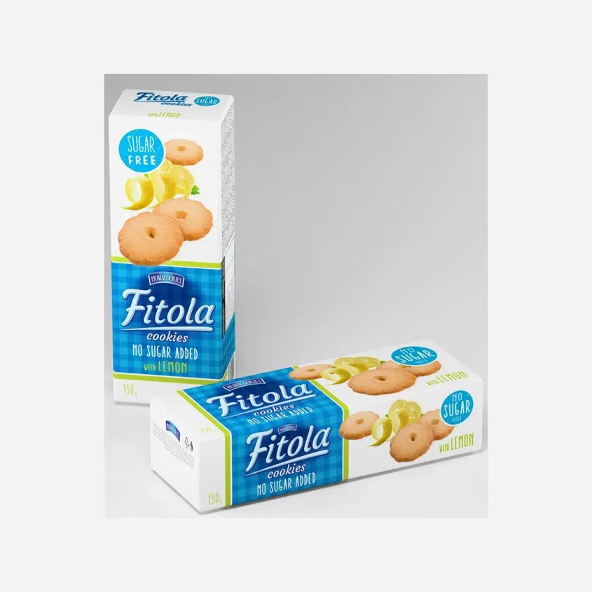 Lemon Křehké sušenky s kousky citronové kůry bez přidaného cukru