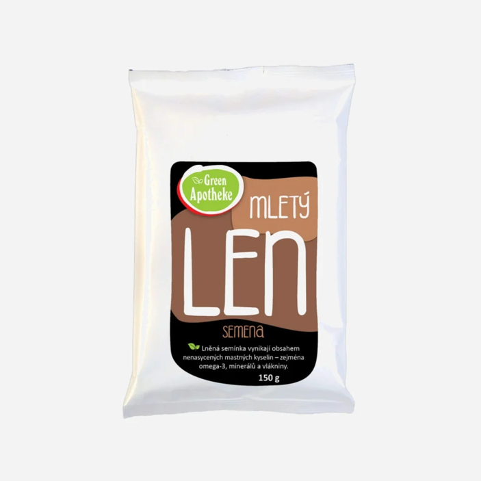 Len hnědý mletý