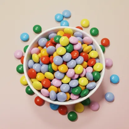 Lentilky s přírodními barvivy MINI