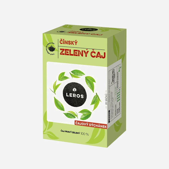 LEROS ČAJOVÝ DÝCHÁNEK, ČÍNSKÝ ZELENÝ ČAJ  20x2g