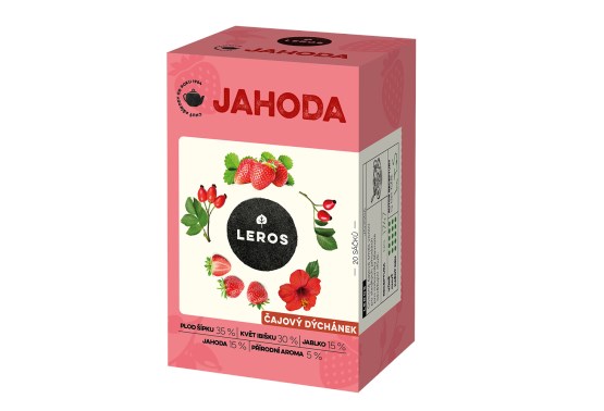 LEROS ČAJOVÝ DÝCHÁNEK JAHODA  20x2g
