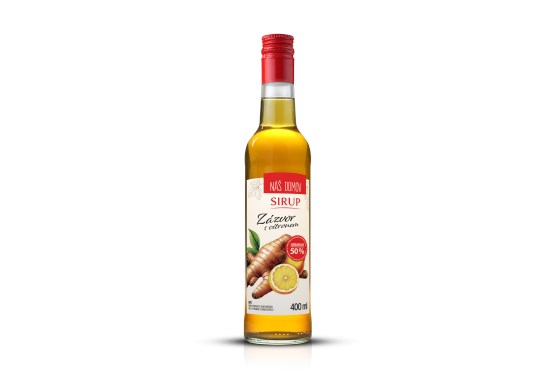Leros Náš domov sirup zázvor s citronem 400ml