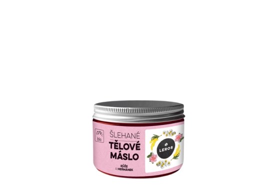 Leros Šlehané tělové máslo Růže a Hěřmánek 150 ml expirace