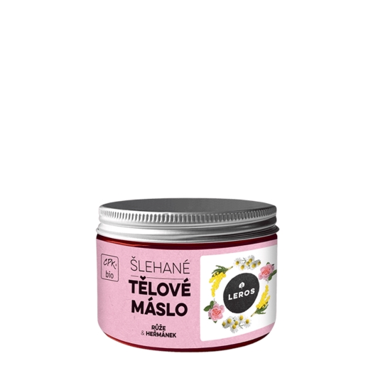 Leros Šlehané tělové máslo Růže a Hěřmánek