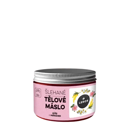 Leros Šlehané tělové máslo Růže a Hěřmánek
