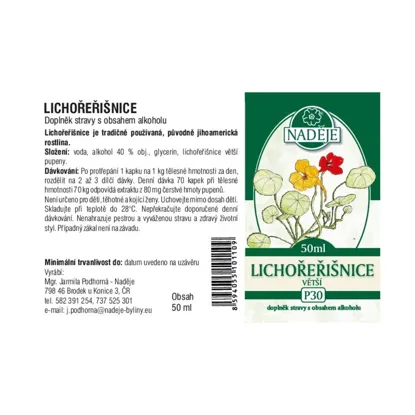 Lichořeřišnice větší - tinktura z pupenů 6 x 50 ml