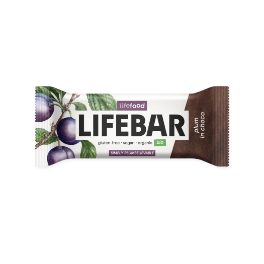 Lifebar InChoco Tyčinka švestka raw BIO