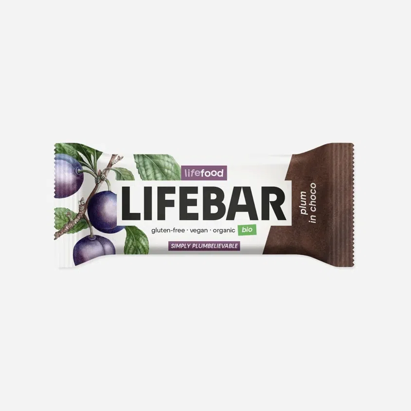 Lifebar InChoco Tyčinka švestka raw BIO
