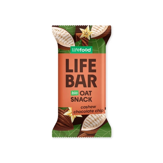 Lifebar Oat snack s kousky čokolády BIO