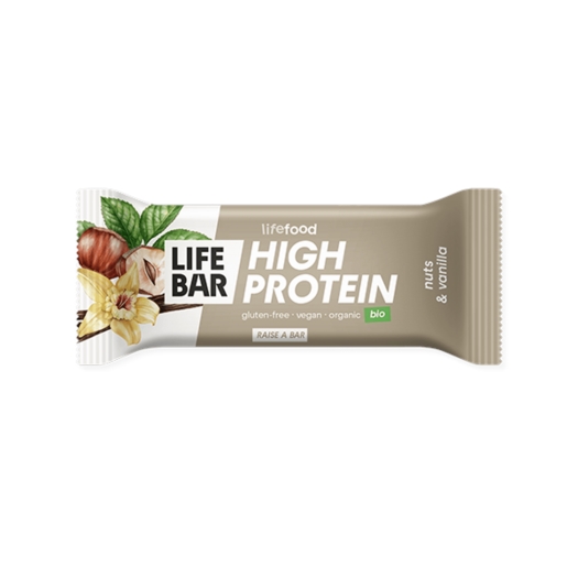 Lifebar Protein tyčinka oříšková s vanilkou BIO  1248N