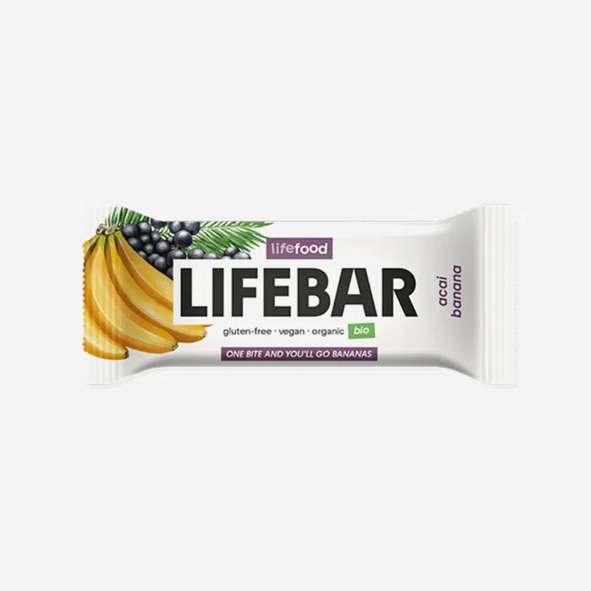 Lifebar Tyčinka acai s banánem raw BIO