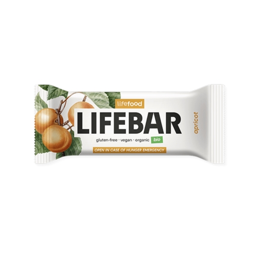 Lifebar Tyčinka meruňková raw BIO 40 g