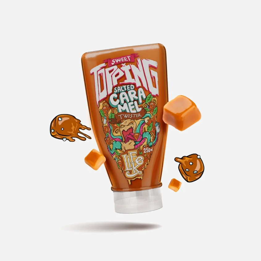 LifeLike Sweet Topping - Salted Caramel Twister 250g