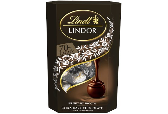 LINDOR pralinky Hořká čokoláda 70% 200g