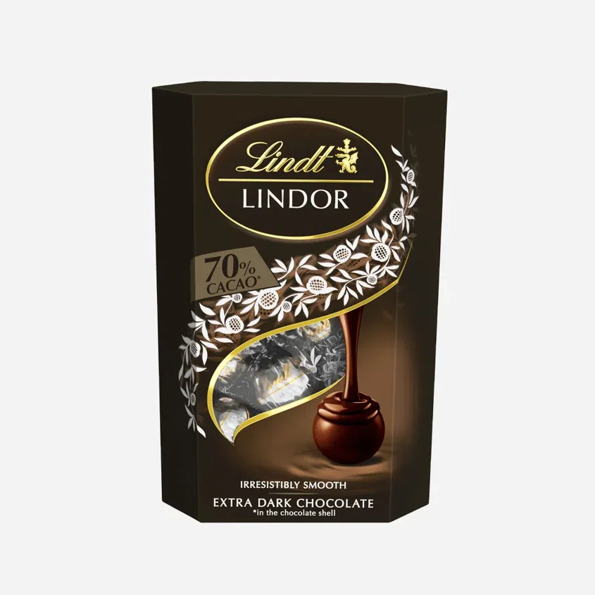 Lindor Pralinky hořká čokoláda 70 %