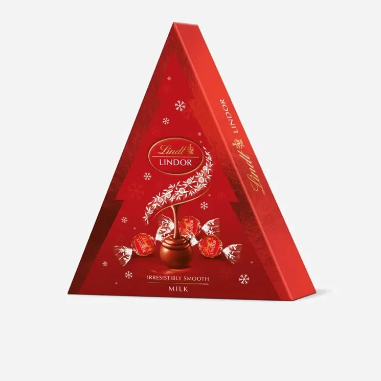 Lindor pralinky mléčná čokoláda - Vánoční stromeček - expirace 31.5.2026