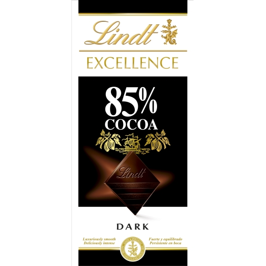 Lindt EXCELLENCE hořká čokoláda 85% kakaa 100g
