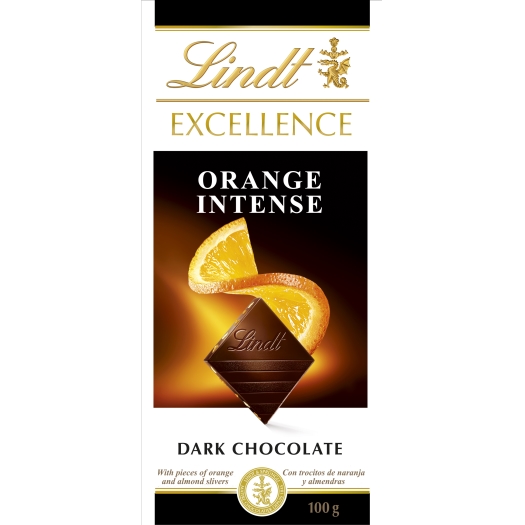 Lindt EXCELLENCE Hořká čokoláda s pomerančovými kousky 100g