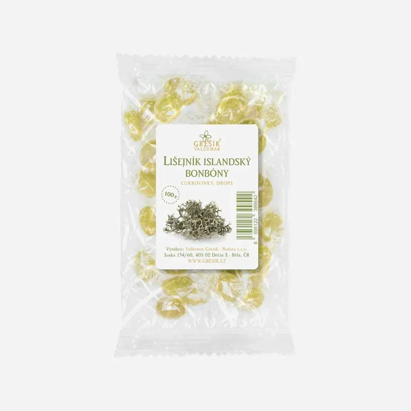 Lišejník islandský bonbóny