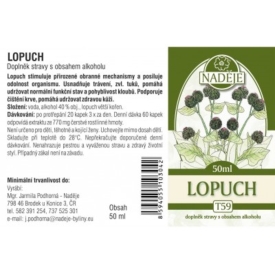 Lopuch tinktura z byliny