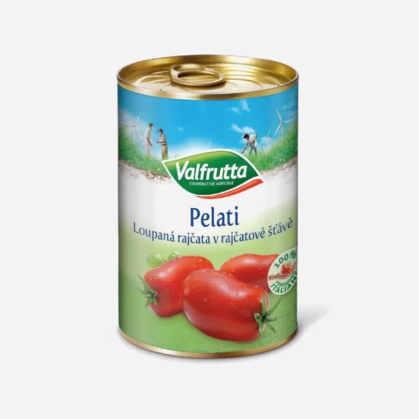 Loupaná rajčata v rajčatové šťávě