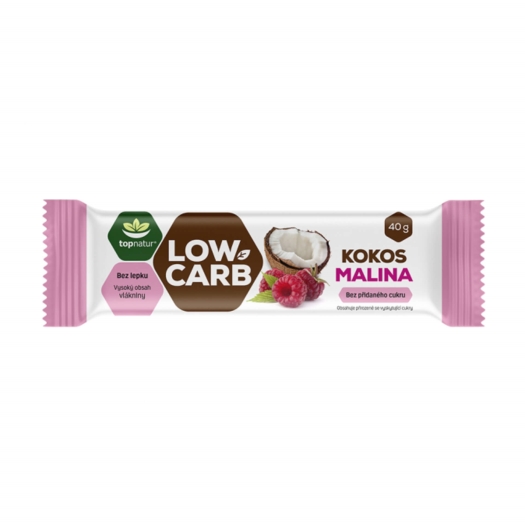 Low carb Tyčinka kokos a malina
