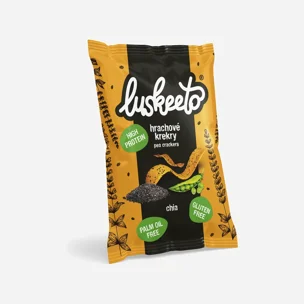 Luštěninové krekry s chia