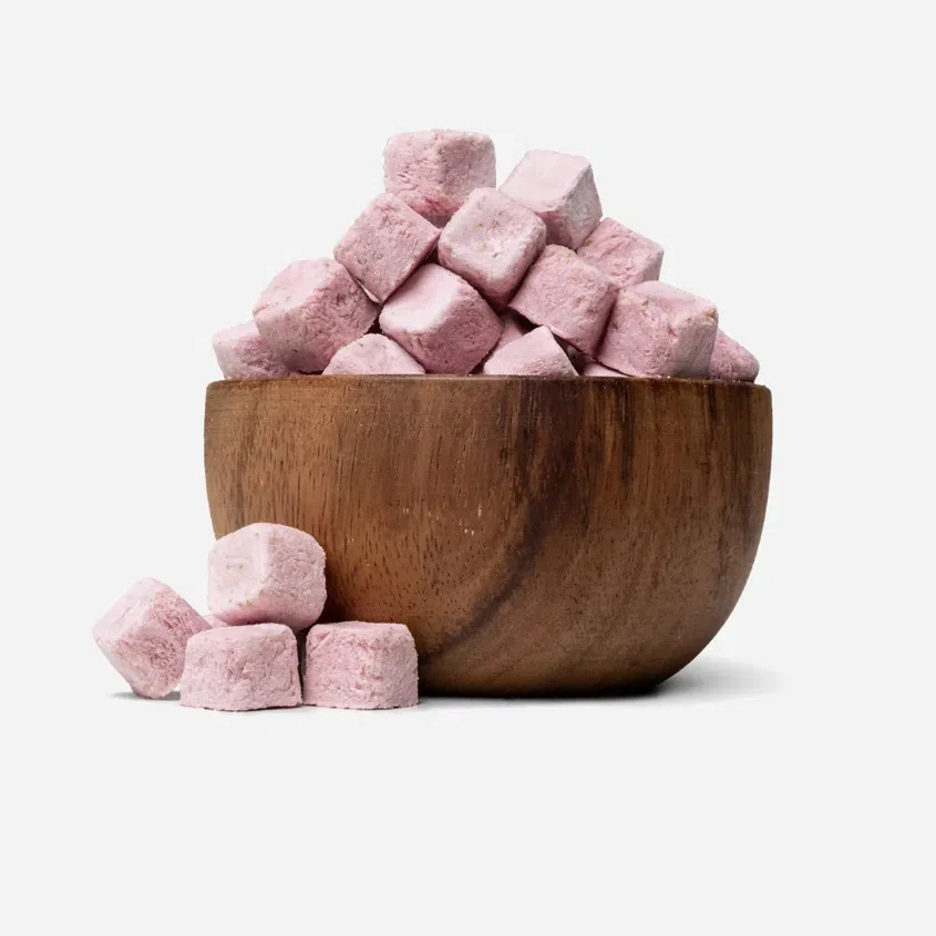 LYO kokosové kostky jahoda