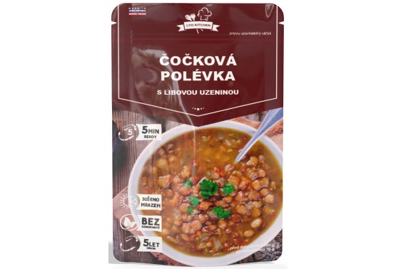 Lyofilizovaná čočková polévka