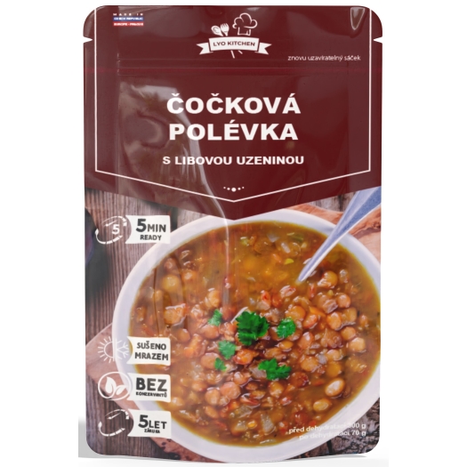 Lyofilizovaná čočková polévka