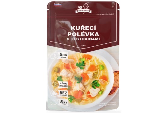 Lyofilizovaná kuřecí polévka s těstovinou