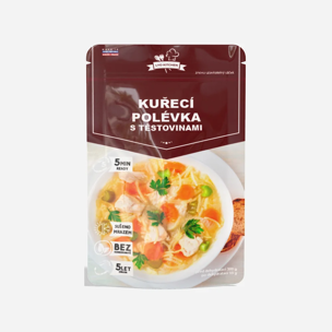 Lyofilizovaná kuřecí polévka s těstovinou