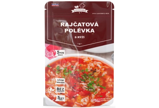 Lyofilizovaná rajčatová polévka s rýží
