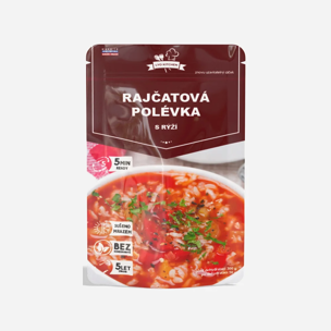Lyofilizovaná rajčatová polévka s rýží