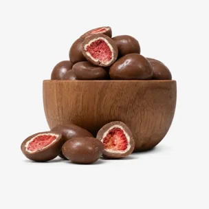 Lyofilizované jahody v mléčné a bílé čokoládě 5 x 250 g
