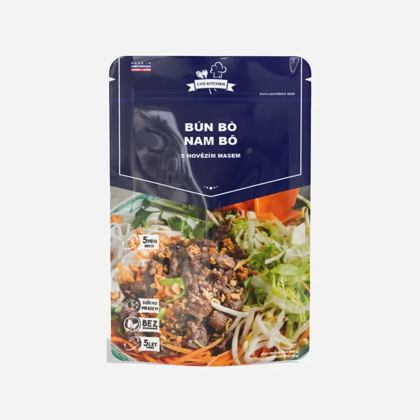 Lyofilizované jídlo - Bún bo Nam Bô hovězí