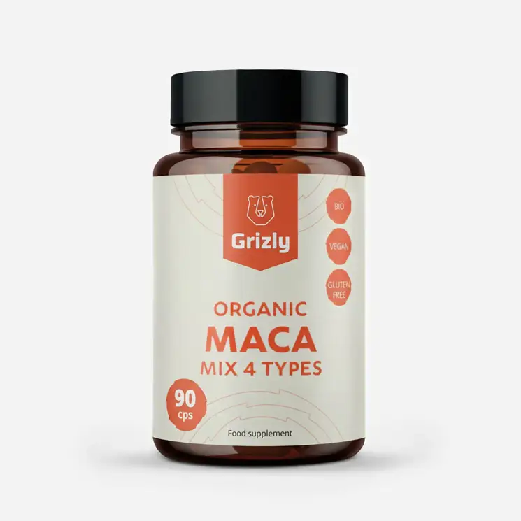 Maca 4 druhy BIO 6 x 90 kapslí