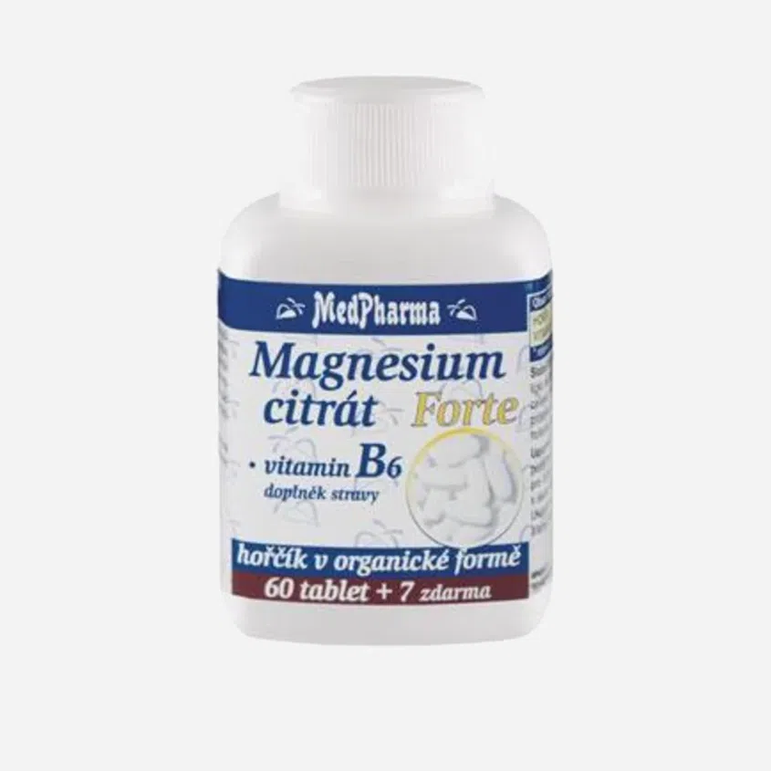 Magnesium citrát Forte + vit B6 67 tablet