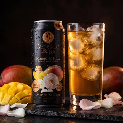Majestic ice tea mango & růže