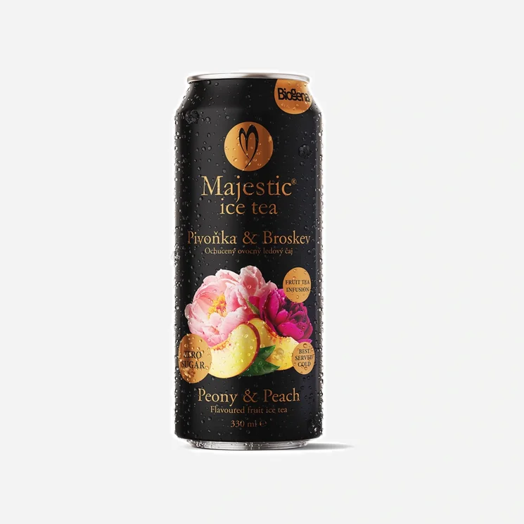 Majestic ice tea pivoňka & broskev